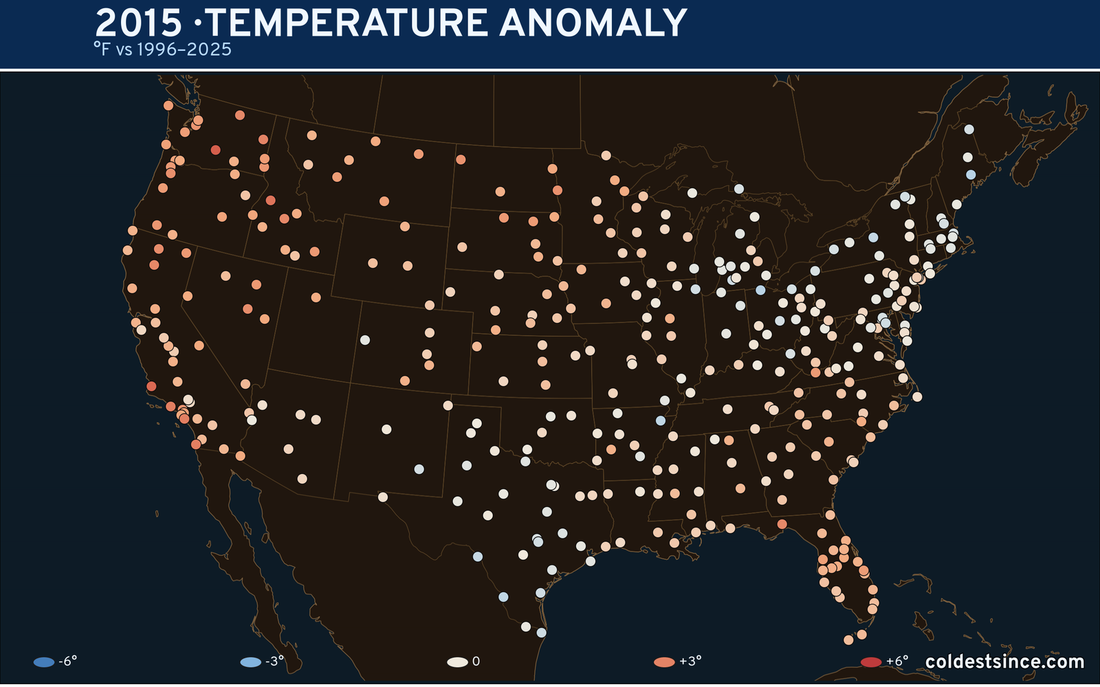 2015 U.S. temperature anomaly map