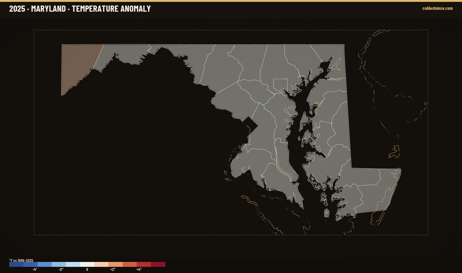 Where 2025 Ran Warm &amp; Cool