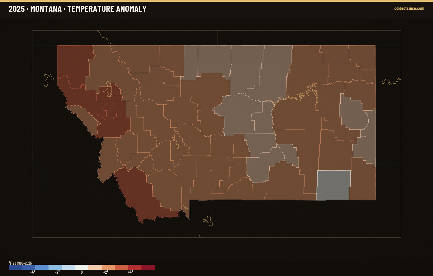 Where 2025 Ran Warm &amp; Cool