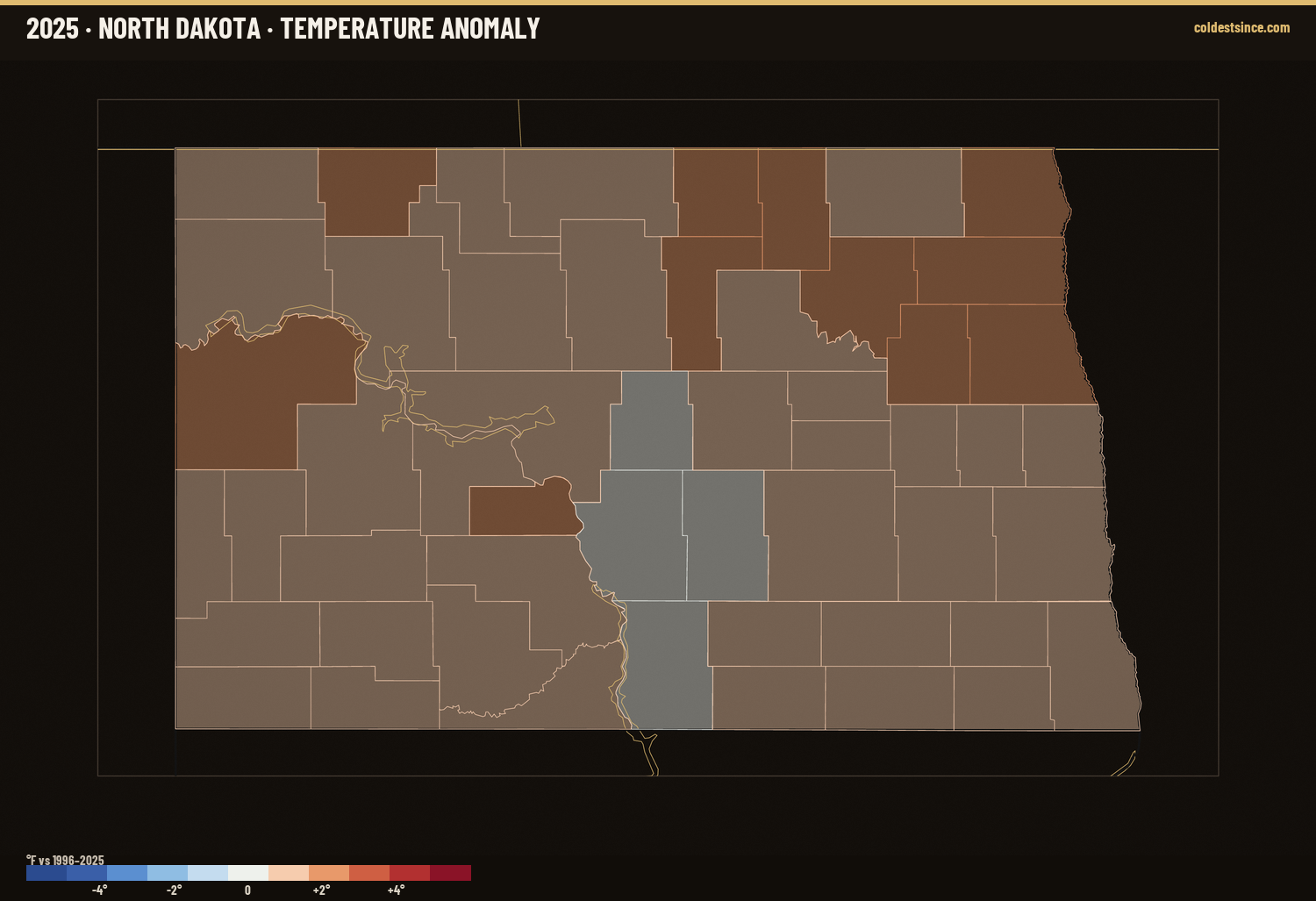 Where 2025 Ran Warm &amp; Cool