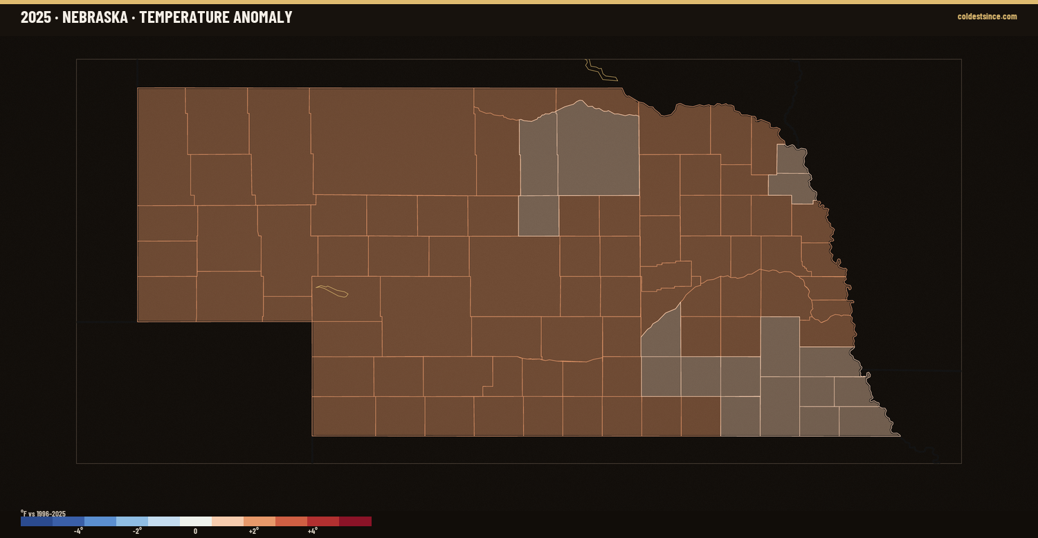 Where 2025 Ran Warm &amp; Cool
