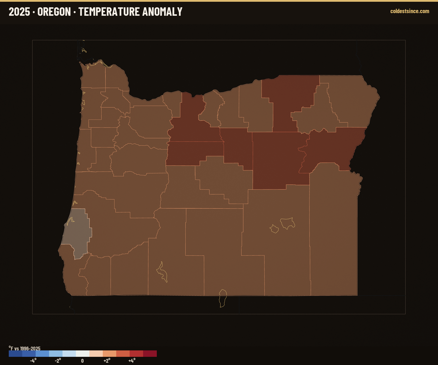 Where 2025 Ran Warm &amp; Cool